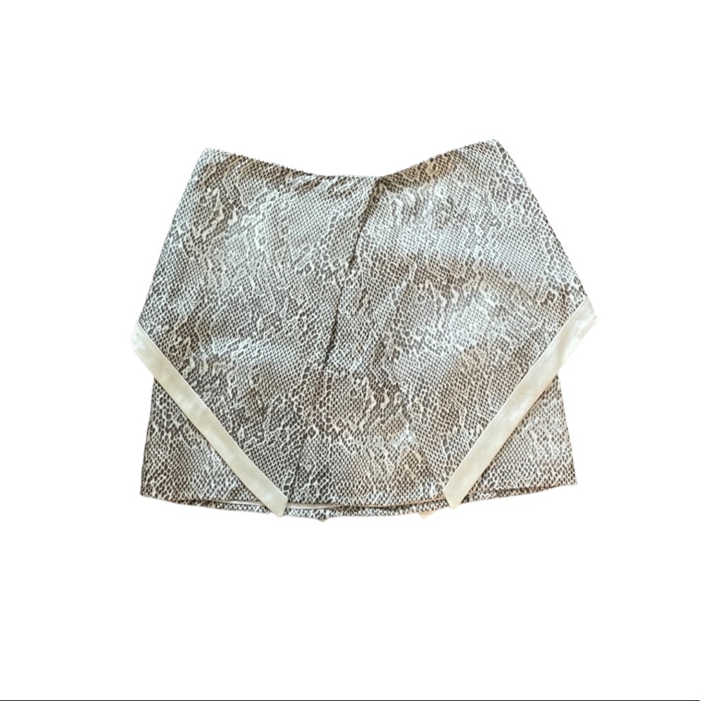 WAYNE Silk Python Print Mini Skirt Size Small